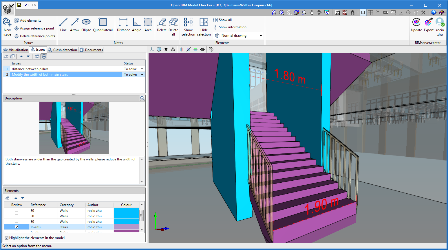 Open BIM Model Checker. Analysis and inspection of BIM models